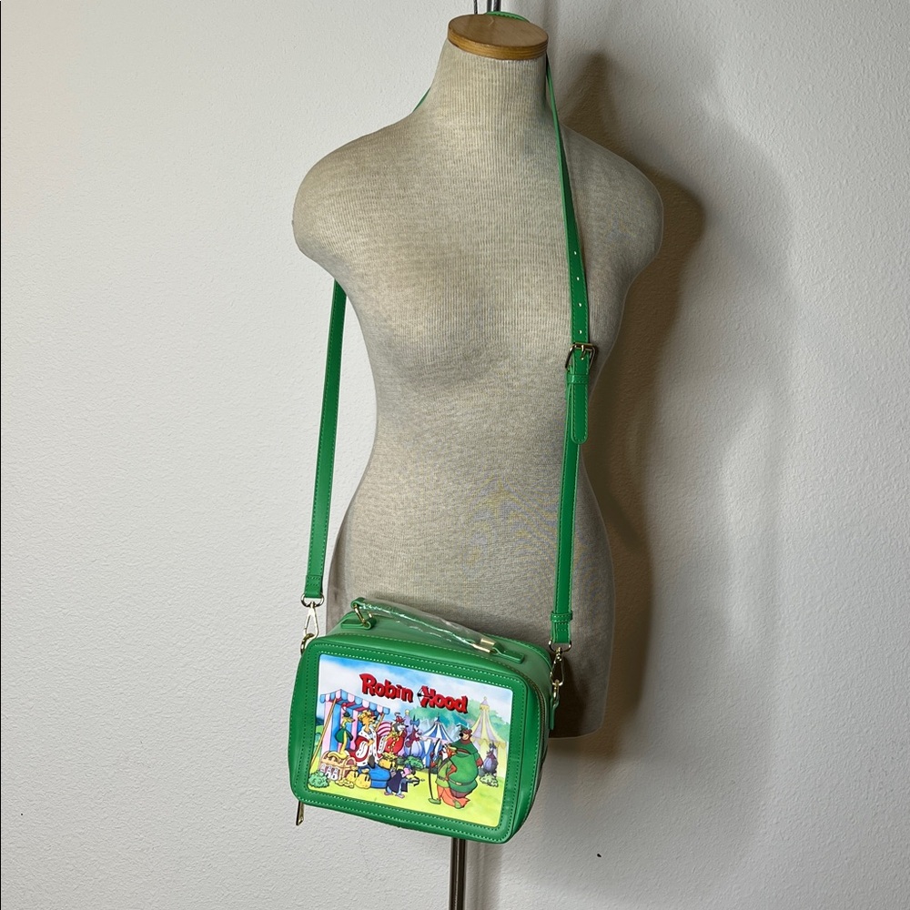 Disney x Loungefly Robin Hood Lunchbox Style Crossbody Bag - Picture 3 of 5